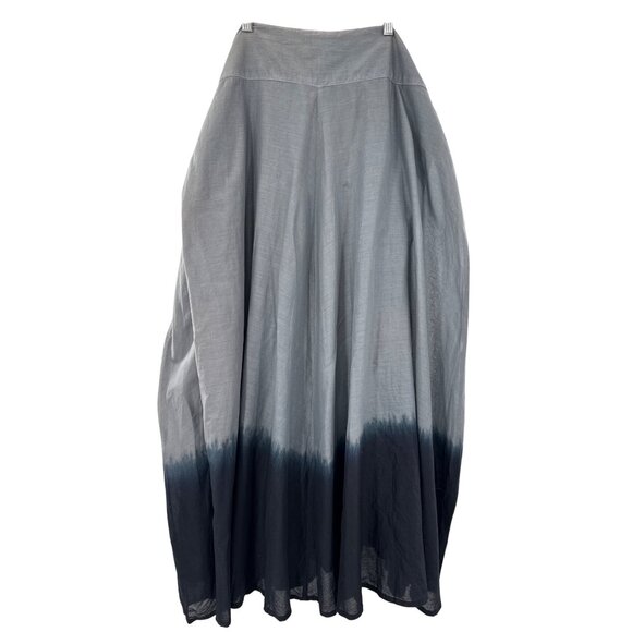 Long Tall Sally Dip-Dye Gray & Black Maxi Skirt ruffle petticoat size 14 - Picture 4 of 12